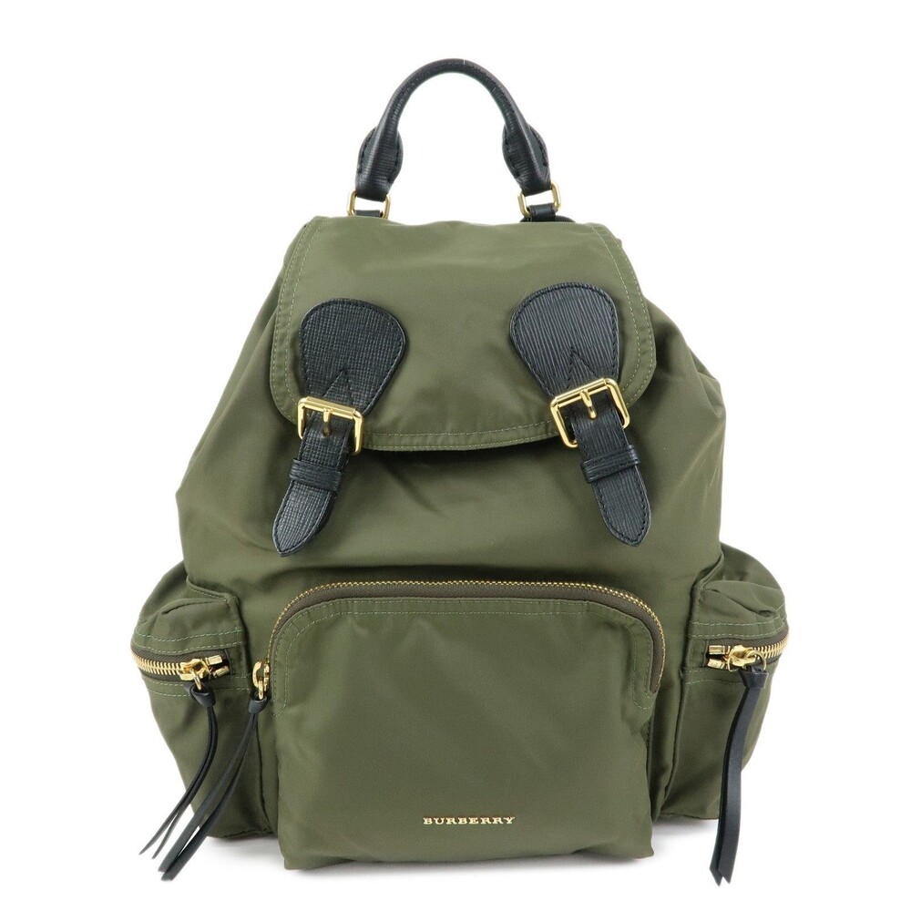 Burberry Nylon Backpack Khaki Green